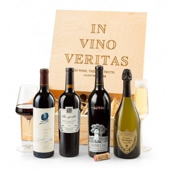 A Wine Lover's Dream Gift — Four Exceptional Bottles in a Wood Crate