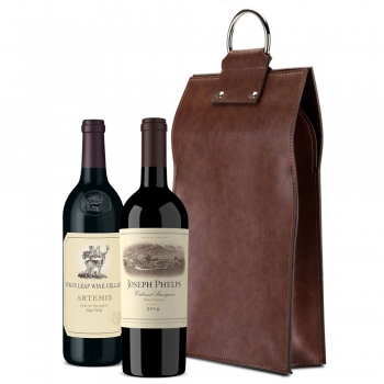 Napa Valley Wine Set in Faux Leather Case