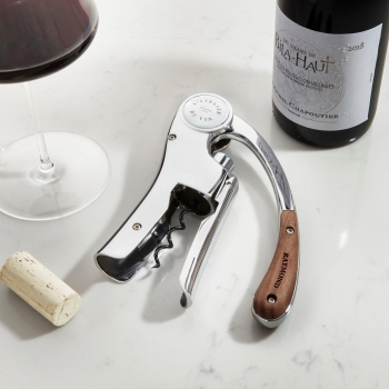 L'atelier Du Vin Lever Style Chrome & Wood Corkscrew - Personalized by Wine Enthusiast