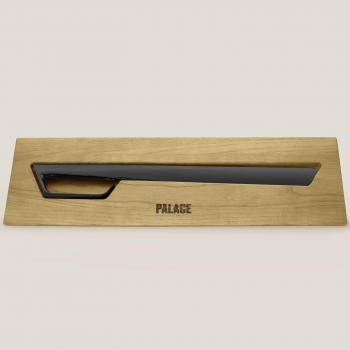 Palace Champagne Sabre With Display Box - Onyx Color With Light Wood Case by Wine Enthusiast