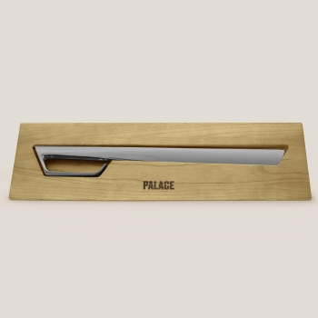 Palace Champagne Sabre With Display Box - Silver Color With Light Wood Case by Wine Enthusiast