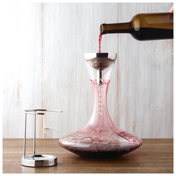 Personalized Vivid Decanter & Aerating Funnel Set