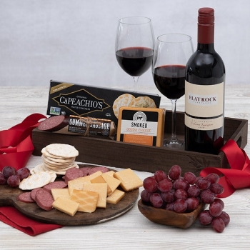 Red Wine Countryside Gift Crate