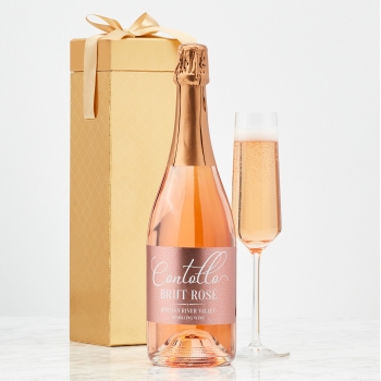 Contollo Brut Rosé California Sparkling Wine with Gift Box