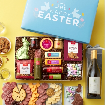 Easter Charcuterie & Sweets Gift Box with Wine