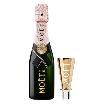 Moet & Chandon Mini Imperial Brut Champagne Rose 187ml with Sipper