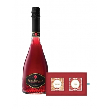 Banfi Rosa Regale Sparkling Red with Sugarfina The Perfect Match 2 Piece Bento Box