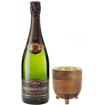 93 Point Roederer Estate Brut & Champagne Candle Gift Set